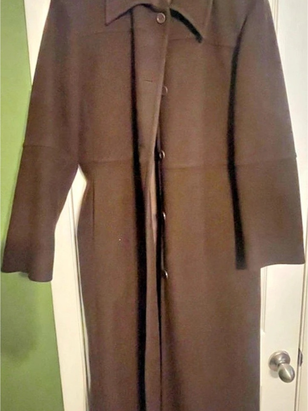 Long Brown vintage wool Coat